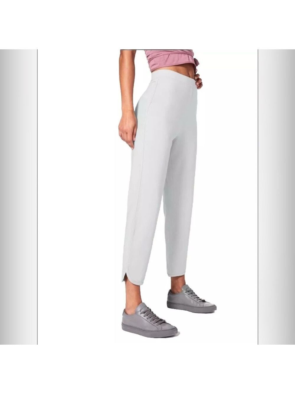 Lululemon Every Moment Pant Women’s 8 Vapor Athletic Yoga Gym High Rise - Picture 3 of 13